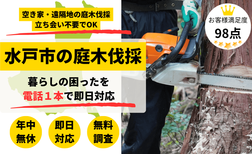 茨城県水戸市の庭木伐採サービス